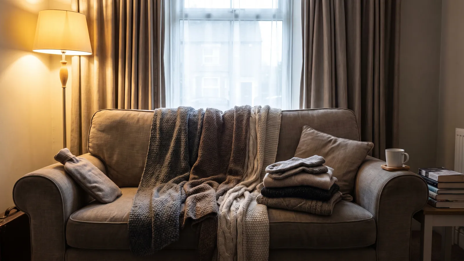 Keeping warm without power compared for UK households