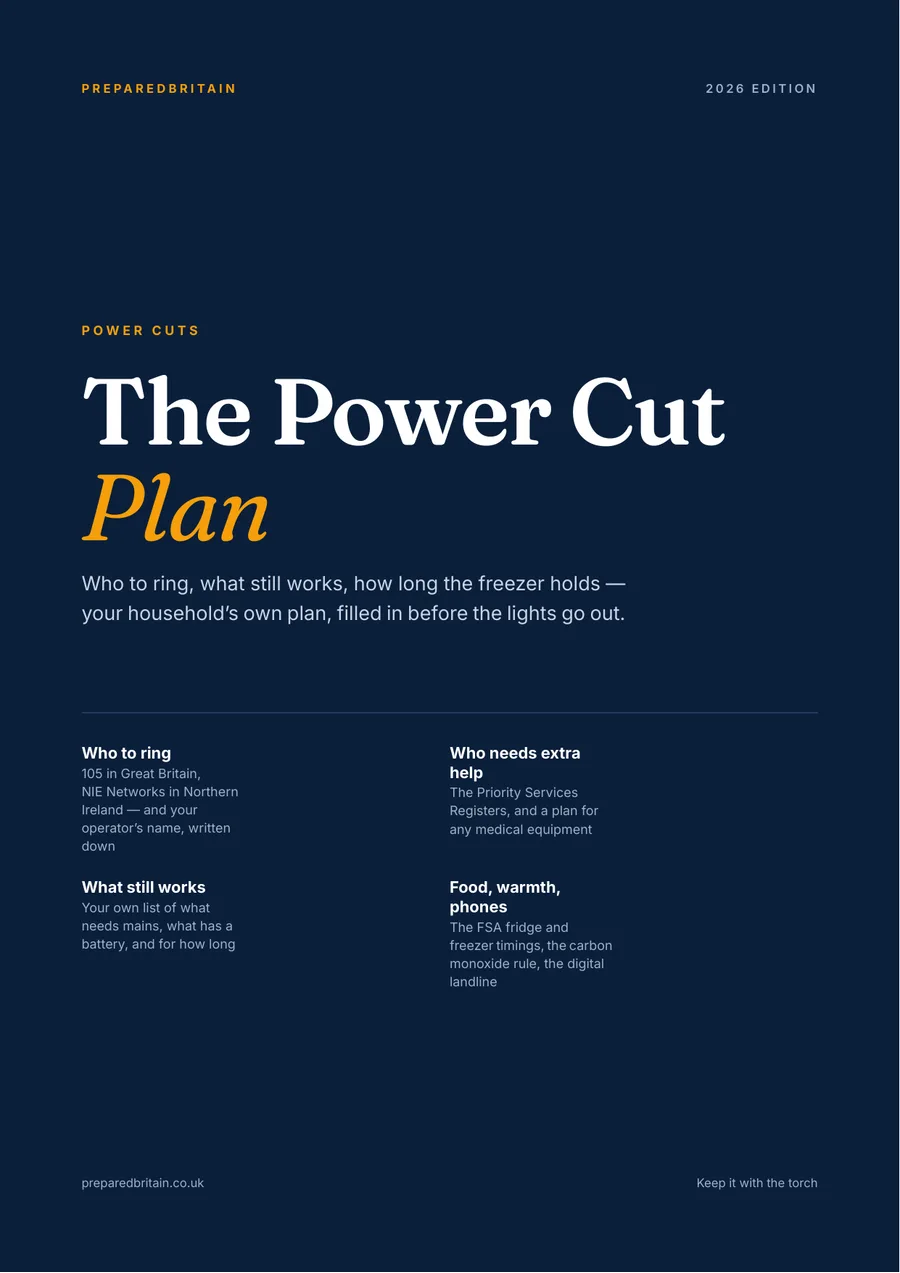 The Power Cut Plan: cover