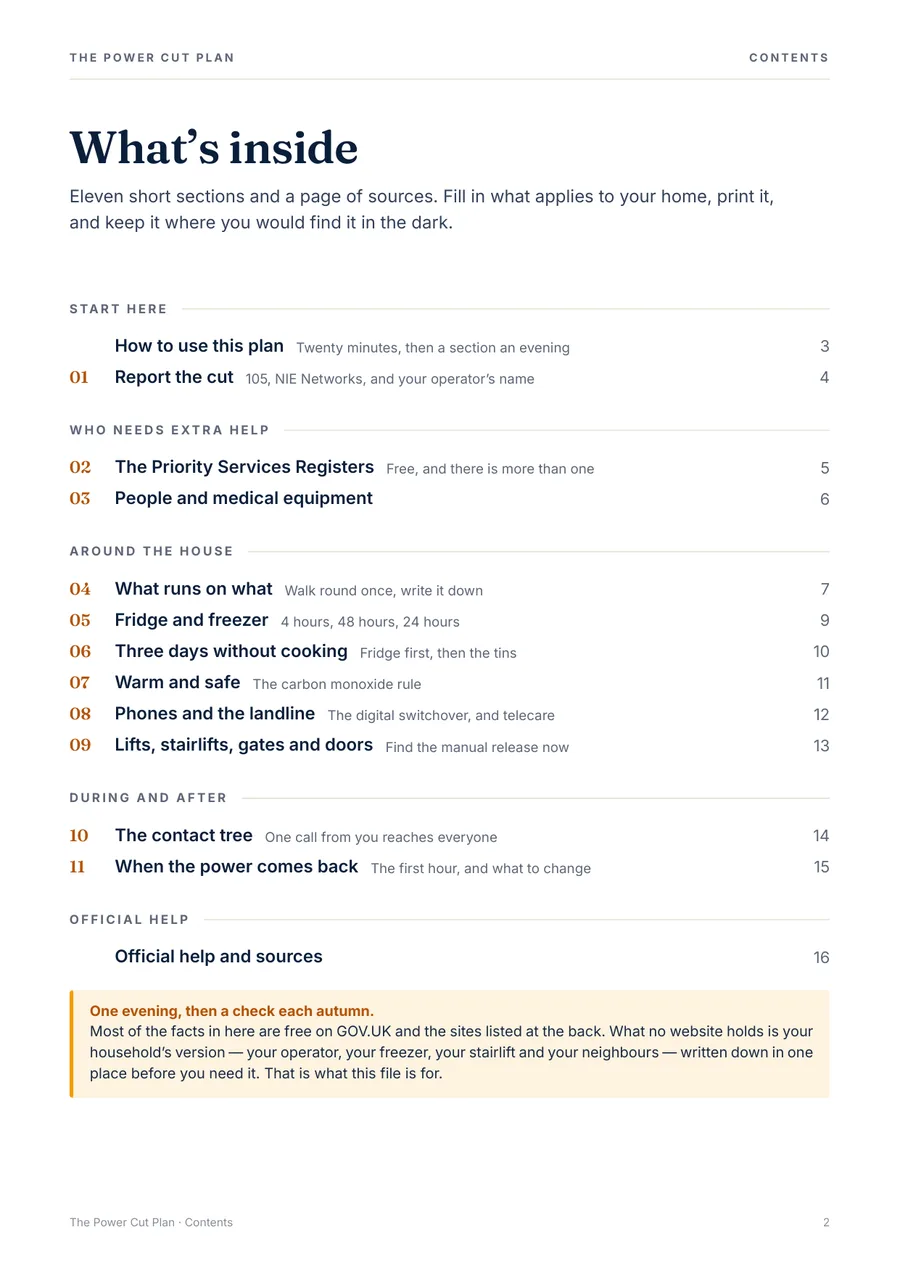 The Power Cut Plan: page preview 4