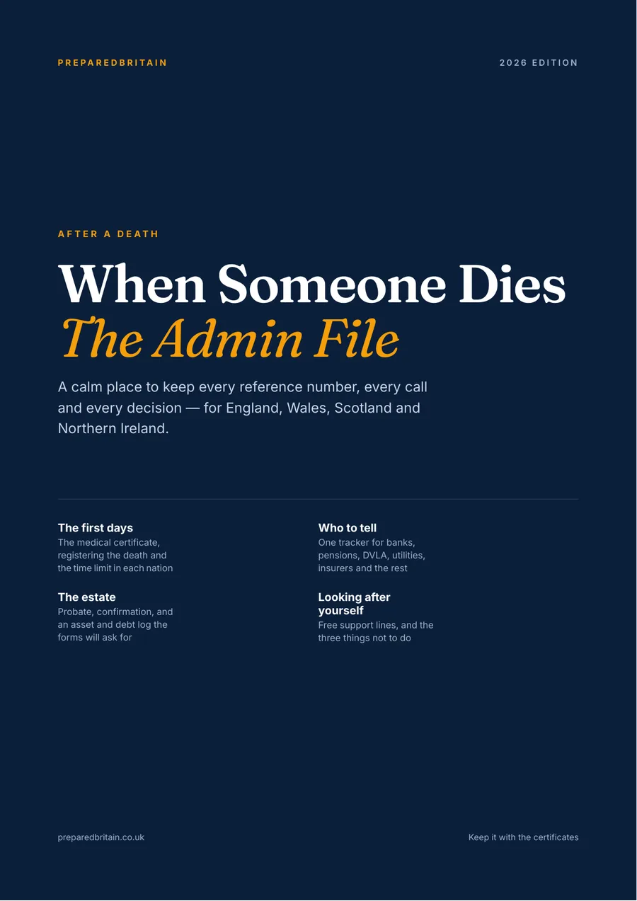 When Someone Dies: The Admin File: cover